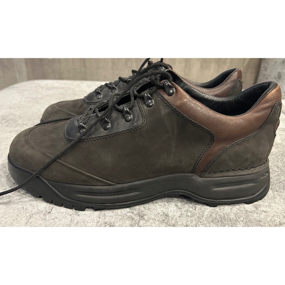 Rockport XCS Mens 10.5 M Brown Black Leather Vibram Hiking Shoes ML948